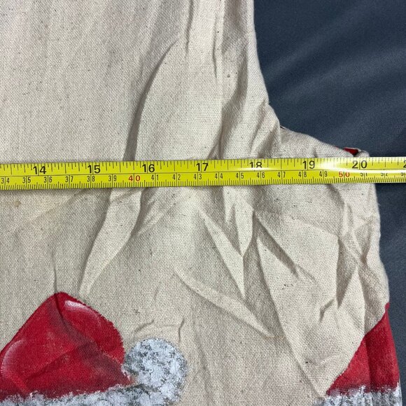 Handmade Santa Claus Christmas Vest Fits Medium Hand Painted Holiday Mistletoe - Picture 3 of 9